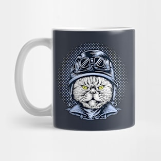 Biker cat Mug